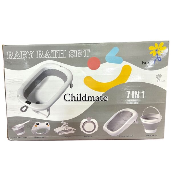 👶 BABY BATH SET – 7 во 1 Комплет за Бањање Бебиња