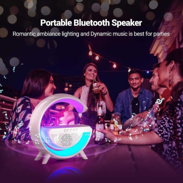 2 во 1 паметен Bluetooth звучник и безжичен полнач - Image 6