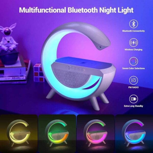 2 во 1 паметен Bluetooth звучник и безжичен полнач - Image 2