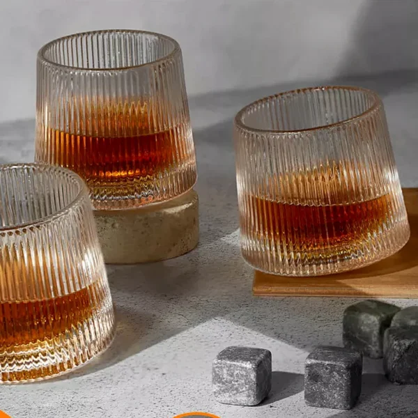 Ротирачки стаклени чаши 150ml сет 6 парчиња - Image 2