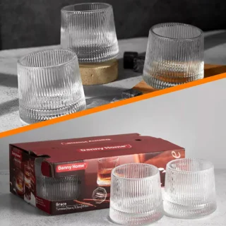 Ротирачки стаклени чаши 150ml сет 6 парчиња